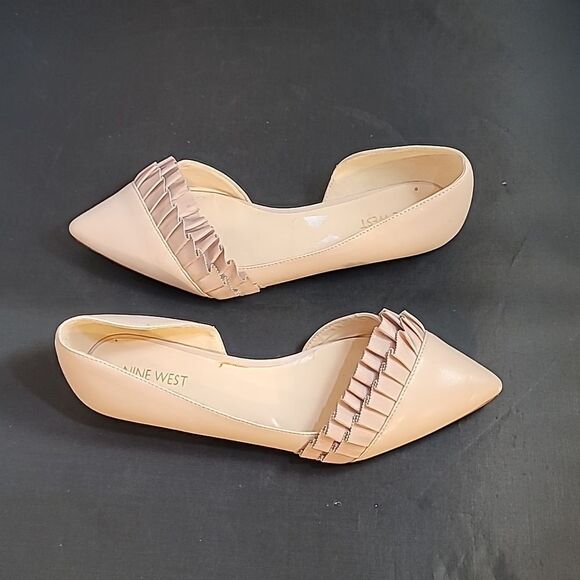 NINE WEST POINTE TOE WOMEN"S D'ORSAY SLIP-ON FLAT - Picture 5 of 13